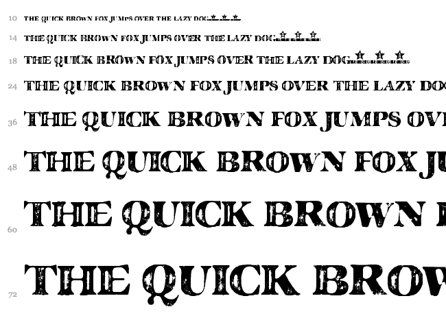 Major Guilty font waterfall